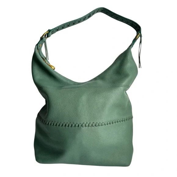 HOBO Entwine Bag Shoulder Purse Slouchy Leather Meadow Sage Green Casual Sheila - Picture 2 of 13